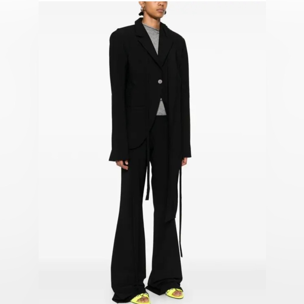 OTTOLINGER Women's Suiting Black Open-Back Blazer Sz 34 will fit S, 2/4